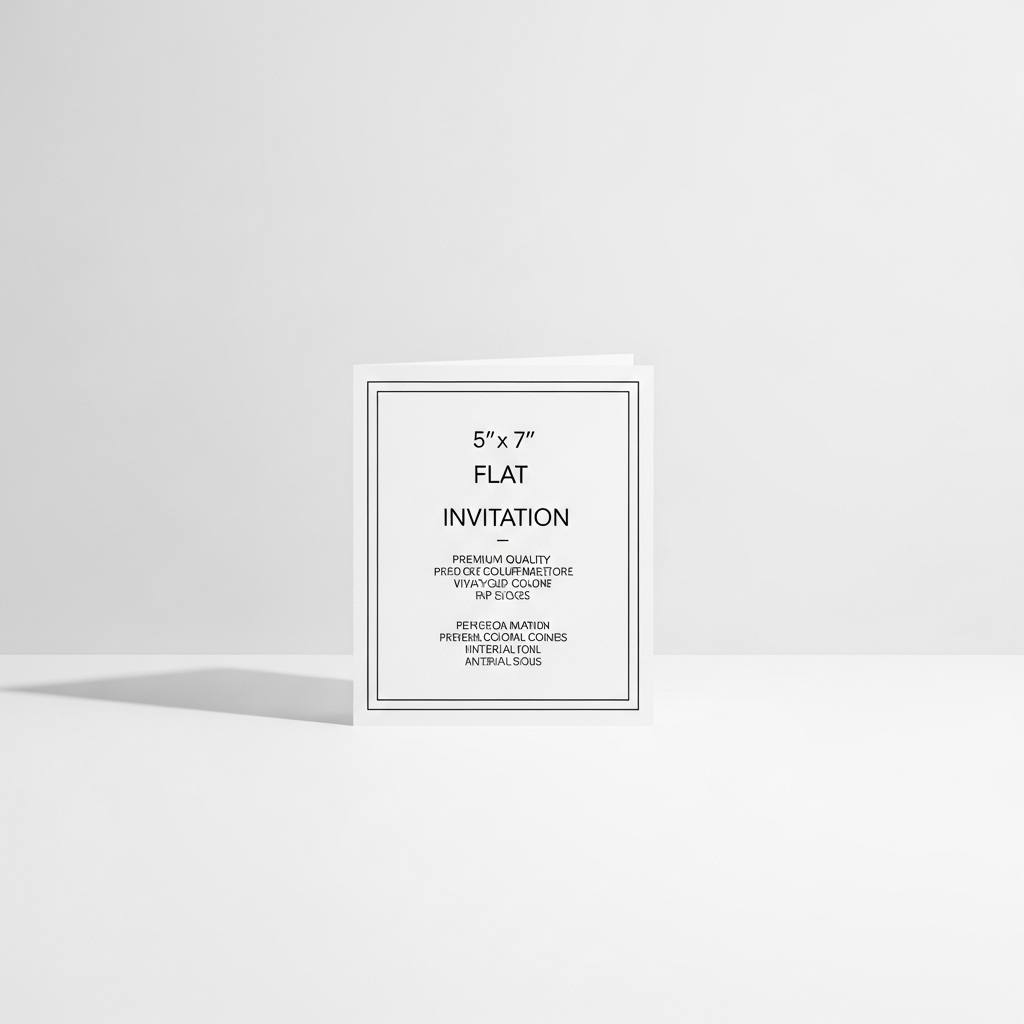 Flat Invitation Printing