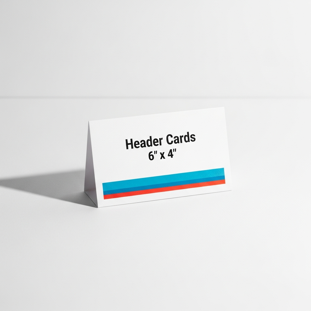 Header Card Printing