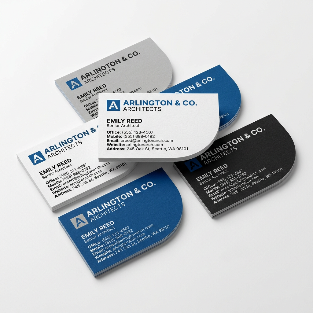 Half Circle Business Card Printing