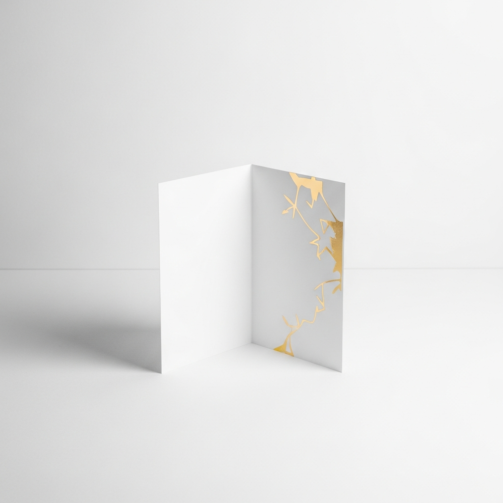 Folded Foil Greeting Card Printing